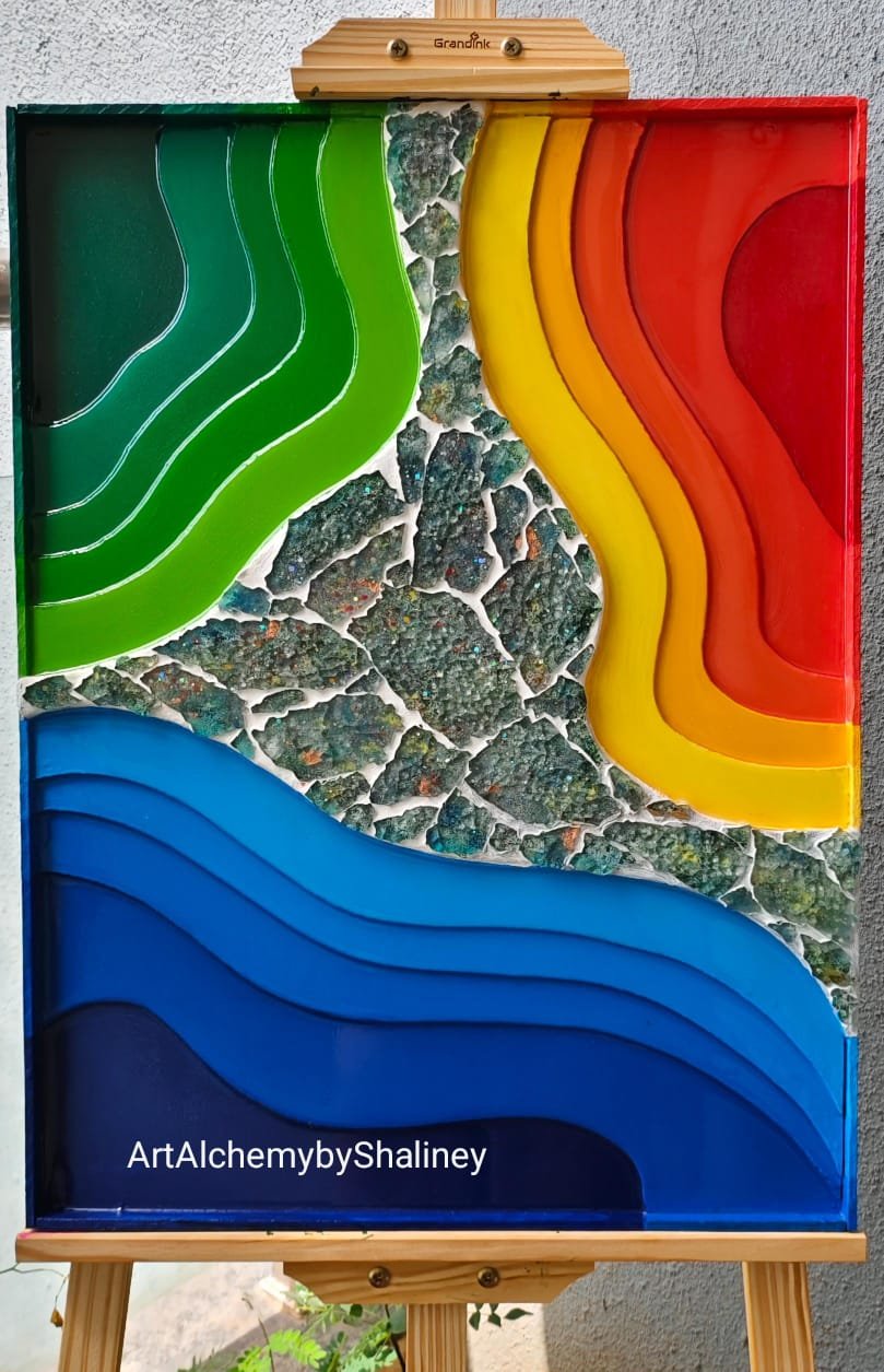 Molten Island - Multi Layer - Rectangle Shape