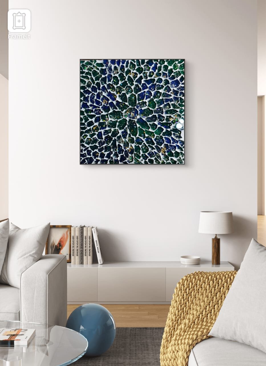 Glass Mosaic Art 10 * 10 Inches